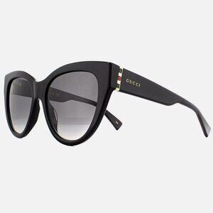 NWT Gucci Cat Eye Sunglasses GG0460S 001 Black